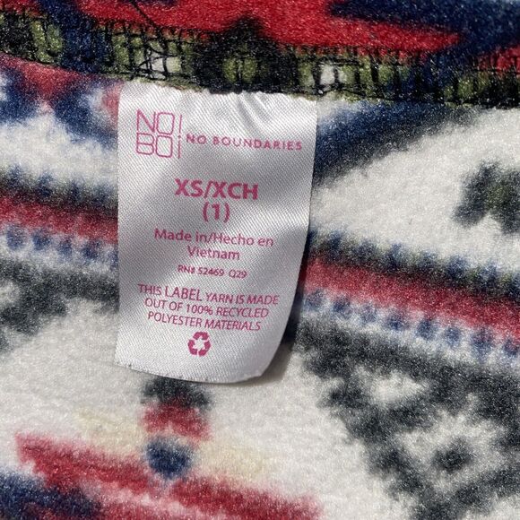 Western fleece sweater Aztec Tribal girls kid XS (1) 3/4 Zip country ranch farm - Picture 8 of 8